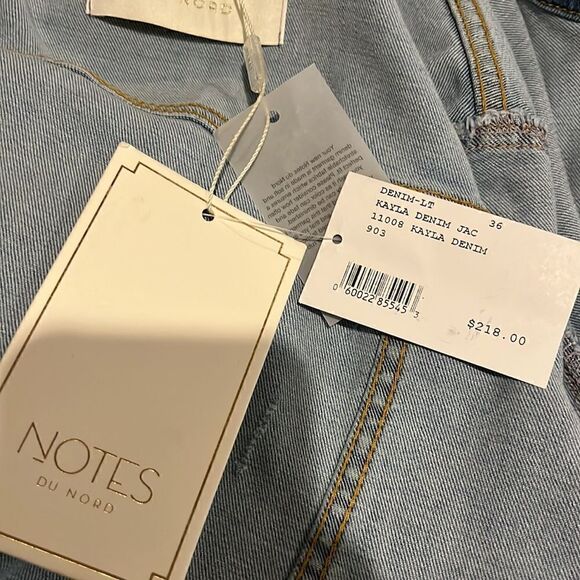 NOTES DU NORD Kayla Denim Jacket, size S! - Picture 9 of 11